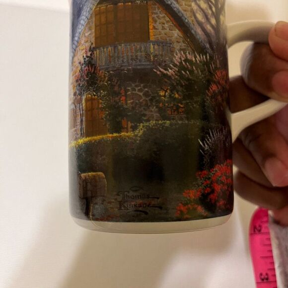Thomas Kinkade Painter Of Light Lilac Cottage Illuminating Porcelain Mug - Picture 5 of 7